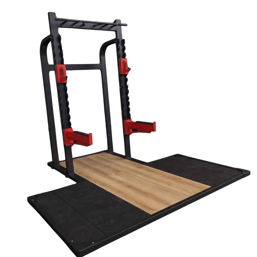 HALF RACK WITH DEADLIFT PLATFORM
